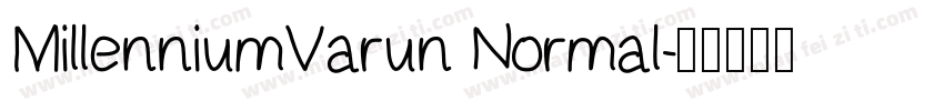 MillenniumVarun Normal字体转换